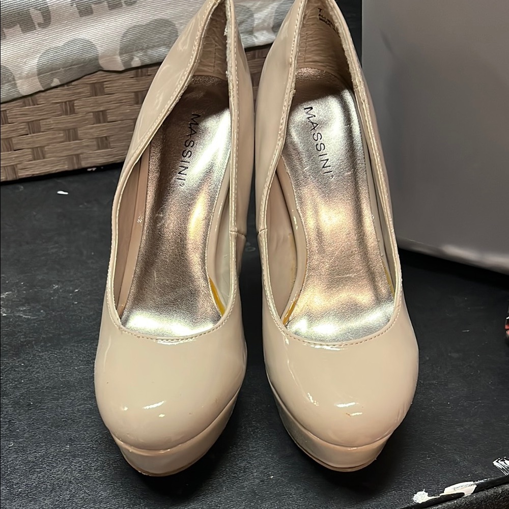 Massini Cream Women's Heels